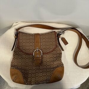 Coach Signature logo crossbody bag